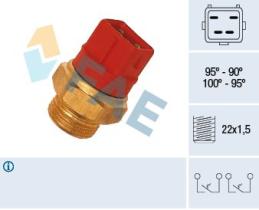 FAE Productos electricos 37960 - TERMOCONTACTO VENTILADOR 2 VELOCIDA