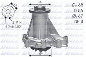 DOLZ BOMBAS DE AGUA M176 - BOMBA AGUA DOZ MERCEDES 190,300TD