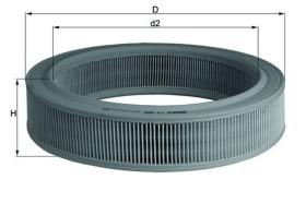 MAHLE FILTROS LX568 - FILTRO DE AIRE