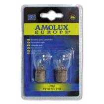 LAMPARAS DE COCHE AMOLUX 7095 - BLISTER 2 LAMPARA STOP 2 FIL. 21/4 WDESCENTRADA