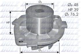 DOLZ BOMBAS DE AGUA S214 - BOMBA AGUA DOZ FIAT POLEA48 2AG  C