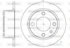 WOKING D602300 - DISCOS DE FRENO WOKING