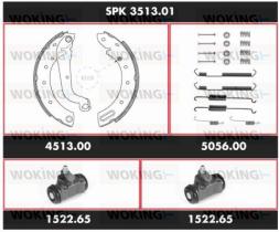 WOKING SPK351301 - KIT FRENOS TRASEROS TERRANO CORTO