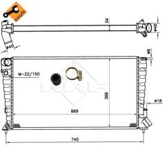 NRF SISTEMA TERMICO DEL MOTOR 509510 - RADIADOR CITROEN BERLINGO 1.9D 97-