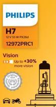 LAMPARAS DE COCHE PHILIPS 12972PRC1 - LAMPARA H7 PHILIPS VISION + 30%