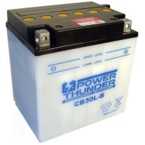 BATERIAS MOTO POWER THUNDER YB30LB - BATERÍA POWER THUNDER CB30L-B CONVENCIONAL 168x132x176