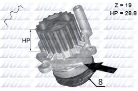 DOLZ BOMBAS DE AGUA A224 - BOMBA AGUA DOZ VW AMAROK 2 SK YETI