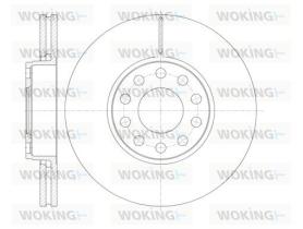 WOKING D6122710 - DISCOS DE FRENO WOKING