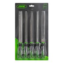 JBM HERRAMIENTAS 51853 - SET DE 5 LIMAS DE ACERO