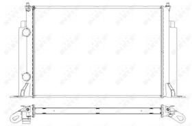 NRF SISTEMA TERMICO DEL MOTOR 53609 - RADIADOR FIAT STILO 1.9D 02-