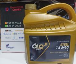 OLQ LUBRICANTES 15W40 STEEL 5L - 15W40 ACEITE 5L OLQ STEEL H100259 MINERAL - A3 / B3