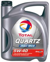 LUBRICANTES TOTAL 05W40INMC35L - ACEITE 5L 05W40 INEO QUARTZ MC3 5W-40 (3 U/ C)