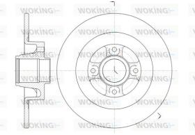 WOKING D6104700 - DISCOS DE FRENO WOKING