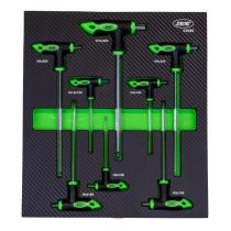 JBM HERRAMIENTAS 53980 - SET DE 8 LLAVES ALLEN EN FORMA DE T