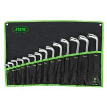 JBM HERRAMIENTAS 51528 - KIT 14 LLAVES PIPA DE DOBLE BOCA