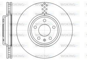 WOKING D6111010 - DISCOS DE FRENO WOKING
