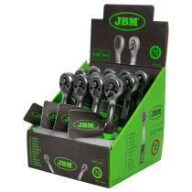 JBM HERRAMIENTAS 54018 - CARRACA DE 72 DIENTES CINCADA 1/4" 145 MM