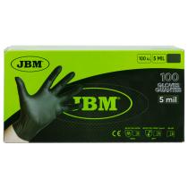 JBM HERRAMIENTAS 52682 - GUANTES NEGROS DESECHABLES DE NITRILO NEGROS TALLA L