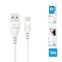 CARGADORES PARA MOVIL CB1809 - CABLE DE DATOS Y CARGA TIPO-C 1M OD 3.5MM - BLANCO