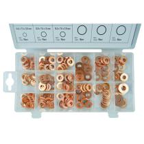 JBM HERRAMIENTAS 53229 - ESTUCHE DE ARANDELAS DE COBRE PARA INYECTOR 150 PCS