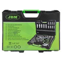 JBM HERRAMIENTAS 54036 - ESTUCHE DE HERRAMIENTAS DE 113 PZAS CON 12 CANTOS