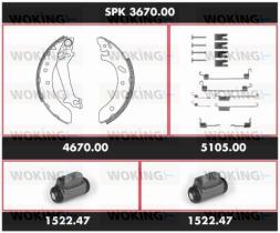 WOKING SKP367000 - KIT FRENO TRASERO