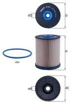 MAHLE FILTROS KX567D - FILTRO DE COMBUSTIBLE