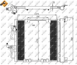 NRF SISTEMA TERMICO DEL MOTOR 35598 - CONDENSADOR OPEL ASTRA 1.7D 04-