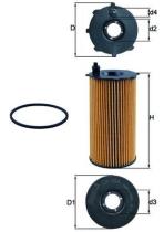 MAHLE FILTROS OX354D - FILTRO DE ACEITE