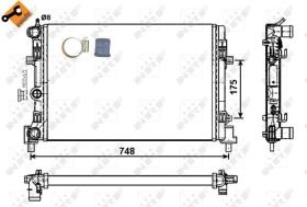 NRF SISTEMA TERMICO DEL MOTOR 53024 - RADIADOR VW POLO 1.2 09-
