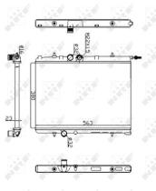 NRF SISTEMA TERMICO DEL MOTOR 509524A - RADIADOR PEUGEOT 206 1.4 99-