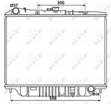 NRF SISTEMA TERMICO DEL MOTOR 53517 - RADIADOR OPEL MONTEREY 3.1D 92-