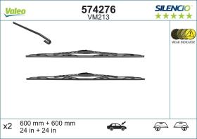 VALEO 574276 - VM213 600-600MM X2 SILENCIO CONVENCIONAL