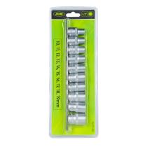 JBM HERRAMIENTAS 52716 - JUEGO VASOS 1/2" 12 CANTOS