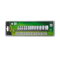 JBM HERRAMIENTAS 52717 - JUEGO VASOS 1/4" 12 CANTOS