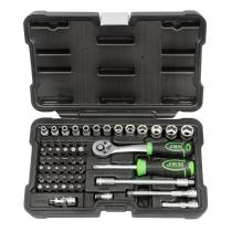 JBM HERRAMIENTAS 54105 - ESTUCHE HERRAMIENTAS CON 56 PIEZAS CON VASOS HEXAGONALES CIN