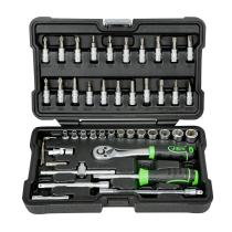 JBM HERRAMIENTAS 54109 - ESTUCHE 46 PIEZAS CON VASOS HEXAGONALES CINCADO