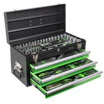JBM HERRAMIENTAS 54261 - CAJA METALICA CON HERRAMIENTAS 143 PIEZAS CINCADO