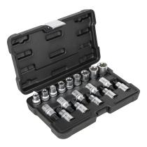 JBM HERRAMIENTAS 54266 - MALETIN VASOS Y PUNTAS TORX 1/2" 19 PIEZAS