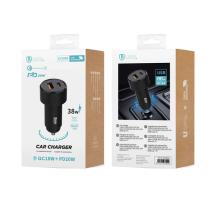 CARGADORES PARA MOVIL CC1305 - CARGADOR DE COCHE 2USB PD3.0 38W A+C