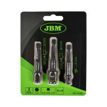 JBM HERRAMIENTAS 54586 - SET 3 ADAPTADORES LLAVE VASO CON PUNTA HEXAGONAL