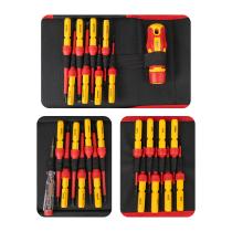 JBM HERRAMIENTAS 54562 - SET DESTORNILLADORES INTERCAMBIABLES AISLADOS 25 PCS
