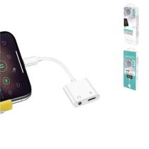 UNICO AD9275 - ADAPTADOR DE AUDIO 2 EN 1 LIGHTNING A JACK 3.5MM AUDIO Y LIG