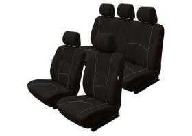 PICOYA FUNSEAT0300 - SET FUNDAS ASIENTO DEL./TRAS. NEGRO