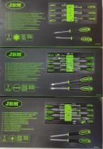 JBM HERRAMIENTAS PROMO0001 - DESTORNILLADORES PLANOS, ESTRELLA Y TORX